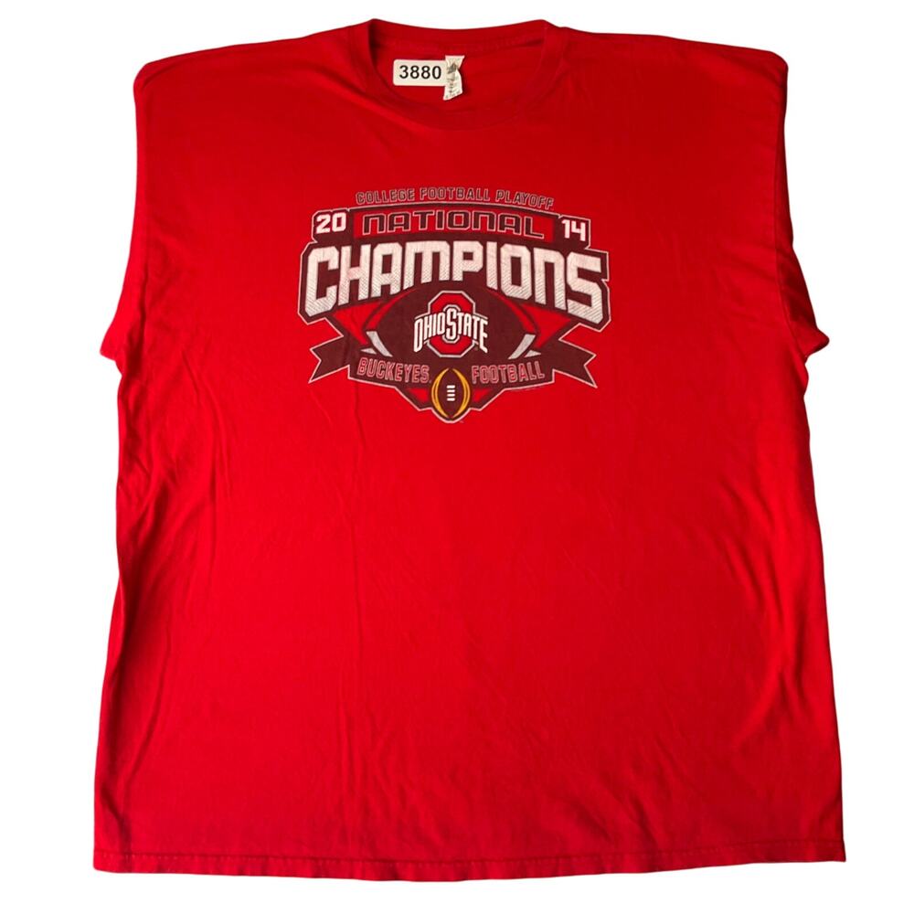Alstyle Apparel & Activewear Men T-shirt size 2XL National Champion Football Red